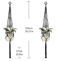 Miniatyrbilde 5 av 5: 2 stk Macrame plante henger hengende planter kurv, stil 4