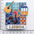Pikkukuva 5 / 5: 3D Lissabon Portugali Jääkaappimagneetti Turistimuisto Käsintehty Matkamuisto