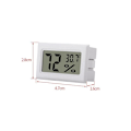 Miniatyrbillede 3 af 6: Mini LCD Hygrometer / Termometer Hvid 2-pak