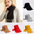 Miniatyrbilde 5 av 10: Cashmere-sjal Ullsjal ORANSJE orange