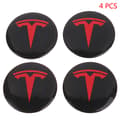 4 stk. Hjul Center Hub Cap Kit til Tesla Model 3 Y Tesla Accesso Red