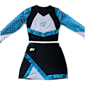 Miniatyrbillede 2 af 3: Maddy Euphoria Cheerleader Uniform Kjole Maddy Perez Outfit Cosplay Kostume Skole Piger Kvinder Musical Sportshold Kostume D_ia L