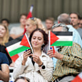 Miniatyrbild 4 av 4: Palestina flagga liten med stång, 14x21cm Palestina handviftande flagga, dubbelsidig handhållen Palestina flaggor, Palestina flagga 5pcs