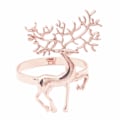 Miniatyrbilde 3 av 4: 6 stk Julhjort Serviettringer for Julmiddagsfester Bryllup Rose Gold rose gold 6PCS