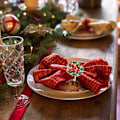 Miniatyrbillede 3 af 5: Julekrans Servietringe 6 stk Jule Servietringe, Christm