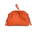 Pikkukuva 1 / 10: 2024 Uuden tyylin naisten nahkainen rypytetty dumpling-laukku olkalaukku MJ51 oranssi väri orange color 22*9*14cm