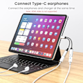 Pikkukuva 5 / 5: USB C -jakaja PD 60W -pikalatauksella ja tiedonsiirrolla (tukee digitaalisia kuulokkeita, EI näytölle), USB C - USB C -naarasadapteri