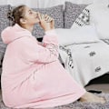 Miniatyrbilde 3 av 5: Oversized hettegenser filtgenser Ultra Comfy Sherpa Fleece kjempegenser for voksne