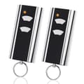 Set of 2 Garage Door Remote Controls, Replacement for RCU 433-2K, 433.92 MHz Handheld Transmitter[JUN]