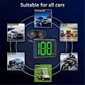 Miniatyrbillede 4 af 5: Universal Bil GPS Speedometer MPH Digital Display USB HUD Hastighedsmåler[JUN]