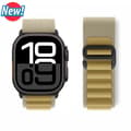 Alpine Loop-rem til Apple Watch Ultra 2 & Series 10/9/8/SE i Tan-Black[JUN] Tan-Black 44 45 46 49 mm