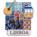 Pikkukuva 1 / 5: 3D Lissabon Portugali Jääkaappimagneetti Turistimuisto Käsintehty Matkamuisto