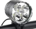 6000 lumenin pyöränvalo, 5 LED ladattava MTB-otsalamppu akulla [JUN]