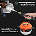 Miniatyrbilde 6 av 9: 2500W Dampvasker, Høytrykksvasker for Rengjøring, Bærbar Håndholdt Dampvasker for Hjembruk, Dampvasker for Bildetaljering med 3 Børster
