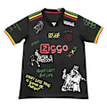Miniatyrbillede 1 af 5: Graffiti Fodboldtrøje T-shirts Top Herre Korthærmet Atletisk Sort Black Black M