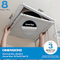 Miniatyrbild 5 av 5: Simply 20x20x1 Luftfilter, Merv 8, MPR 600, 6-pack, HVAC-ugnsluftfilter