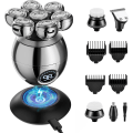 Miniatyrbilde 1 av 5: 7D barbermaskin for menn, Beedove 6 i 1 våt/tørr elektrisk barbermaskin for ansikt og hode