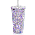 Pikkukuva 1 / 5: Bling-timanttikuvioitu juomapullo glitterillä ja kannella Purple