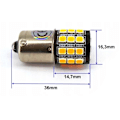 Pikkukuva 4 / 8: 2 kpl LED-lamppu BA15S, P21W 12V CANBUS oranssi