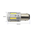 Pikkukuva 4 / 10: 2 kpl P21/5W LED BAY15D 12-24V lamppu ilman virhettä 3000lm valkoinen