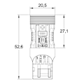 Pikkukuva 3 / 10: 2 kpl W21/5W LED-lamppu 7443 12V vikavapaa, kaksi väriä, EU-USA