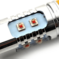 Miniatyrbild 7 av 10: 2 st W16W LED-lampor T15 12-24V CANBUS orange USA för röda lampskärmar