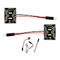 Pikkukuva 4 / 10: 2 kpl Paneeli 2 LED 12V W5W, T10, C5W, SV8.5, BA9S, T4W CANBUS 950lm valkoinen vahva