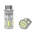 Pikkukuva 1 / 10: 2 kpl P27/7W LED 3157 12-24V lamppu ilman virhettä 3000lm valkoinen