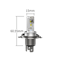 Pikkukuva 8 / 10: 2 kpl H4 LED-lamppu 9V-32V CANBUS 7500lm voimakas valkoinen