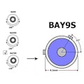 Pikkukuva 4 / 10: 2 kpl LED-lamppu BAY9S 12-18V CANBUS 800lm vahva