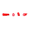 Pikkukuva 1 / 10: 10 kpl T5 LED-lamppu W1.2W 12V 50lm Punainen