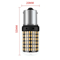 Pikkukuva 4 / 10: 2 kpl LED-lamppuja PY21W, BAU15S 12-24V ORANSSI 100% canbus