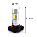 Pikkukuva 3 / 7: 2 kpl LED-lamppu H16 12-24V CANBUS oranssi