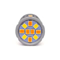 Pikkukuva 5 / 8: 2 kpl P27/7W LED 3157 12-24V valkoinen-oranssi lamppu, ei virhettä 100% CANBUS