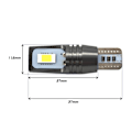 Miniatyrbild 3 av 10: 2 st W16W LED-lampor T15 12V-18V Canbus 1180lm stark