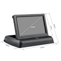 Miniatyrbild 4 av 10: Monitor, backkamera display vikbar 12V