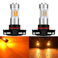 Pikkukuva 1 / 7: 2 kpl LED-lamppu H16 12-24V CANBUS oranssi