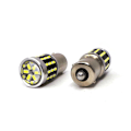 Pikkukuva 4 / 9: 2 kpl LED-lamppu BA15S, P21W 12-24V CANBUS 1500lm valkoinen linssi kanssa