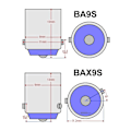 Pikkukuva 8 / 10: 6 kpl LED-lamppu H6W BAX9S 12V CANBUS 350lm