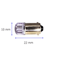 Pikkukuva 2 / 7: 6 kpl LED-lamppu BA9S, T4W 12V CANBUS 140 lm värit Punainen