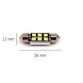 Pikkukuva 5 / 5: 6 kpl LED-lamppu SV8.5, C5W 12-24V CANBUS 36mm 220lm 220lm