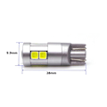 Pikkukuva 7 / 10: 2 kpl W5W LED T10 12-24V CANBUS polttimo 500lm 8 väriä 8 väriä Sininen