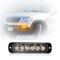 Pikkukuva 9 / 10: Stroboskooppimerkkivalaisin 6 LED 12V-24V, oranssi