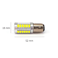 Pikkukuva 2 / 9: 2kpl P21/5W LED BAY15D 12-18V 1000lm CANBUS polttimo ilman napaisuutta valkoinen