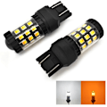 Pikkukuva 1 / 10: 2 kpl W21/5W LED-lamppu 7443 12V CANBUS valkoinen-oranssi