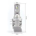 Pikkukuva 5 / 10: H15 LED-lamppu 12-24V CANBUS CSP 2 kpl 2x 8000lm voimakas valkoinen