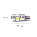 Pikkukuva 2 / 9: 5 kpl LED-lamppu T10 W5W 12V 240lm CANBUS