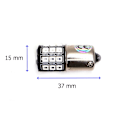 Pikkukuva 2 / 7: 2 kpl LED-lamppu BA15S 12V CANBUS punainen 1100lm