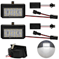 Pikkukuva 1 / 10: 2 LED-rekisteröintivalot yhteensopivat Mercedes ML, GL, Smart Roadster kanssa