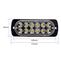 Pikkukuva 5 / 10: Takavalo 12 LED vahva 12V-24V värit pieni Sininen
